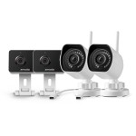 Zmodo Security Camera Bundle 2 Outdoor white & 2 Indoor Mini