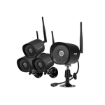 1080p Wireless Outdoor Bullet IP Camera 4 pack